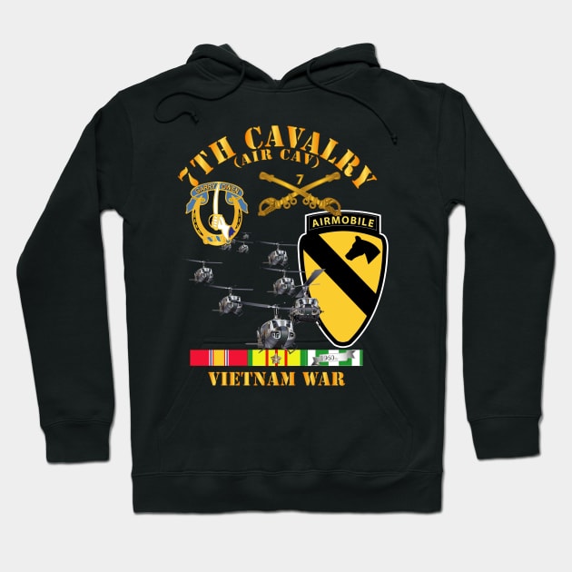 7th Cavalry (Air Cav) - 1st  Cav Division w SVC Hoodie by twix123844